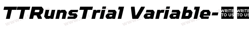 TTRunsTrial Variable字体转换